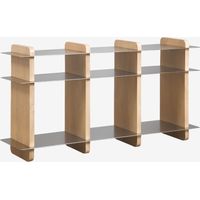 SKLUM Regal 150x40 cm aus Mangoholz und Stahl Tokyo Mango-Holz