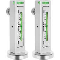 Confezione da 2 strumenti di misurazione magnetica regolabile, campanatura delle ruote, perno di caster e strumenti di allineamento delle ruote per la riparazione di pneumatici di camion e camper.