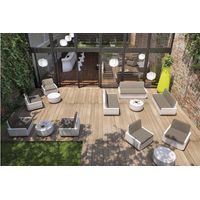 Bold Sofa Tortora G9 - Sunbrella bianco divano divanetto sofa di design in polietilene originale Plust interno esterno giardino bar hotel