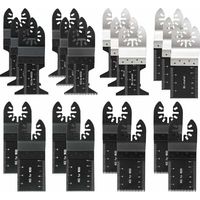 20 hojas de sierra oscilantes profesionales para madera y metal, multiherramienta universal de liberación rápida para Fein Multimaster, Ryobi, Milwaukee, Bosch, Dremel, Dewalt y Rockwell