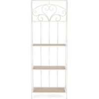 Librería plegable de 4 estantes Guenda YES - Blanco