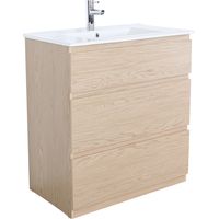 Meuble simple vasque SORRENTO 80cm - avec plan vasque céramique