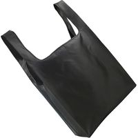 cabas pliable OUNONA noir réutilisable en toile légère