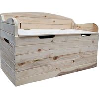 CASSAPANCA CON SCHIENALE cm 100 x 40 x h 60 - legno chiaro