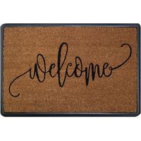 Tapis Coco Naturel Borde Saturne Welcome 40x60 Cm - Id Mat - Id Group
