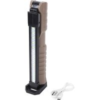 Ortviai Lampe de travail LED 500 lm, rechargeable USB-C, étanche IPX4, 7 modes, batterie intégrée 7200 mAh