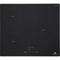Plaque induction 3 foyers Continental Edison - 3 timers - 3 boosters - noir