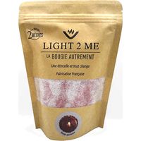 Bougie en poudre 250 grs la bougie autrement rouge pailleté