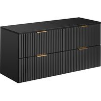 Mueble bajo lavabo 120cm encimera Adriel Negro