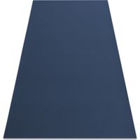 Carpet anti-slip RUMBA 1390 single colour gum navy blue blue 200x200 cm