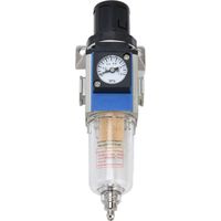 Filtre régulateur de pression pour compresseur d'air 10CC avec manomètre et purge automatique, modèle GFR200-08 PT1/4