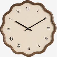 SKLUM Axley Wanduhr Ø35 cm aus MDF Braun Karamel