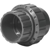 Union PVC Druck mit Klebeflansch – weiblich ø25