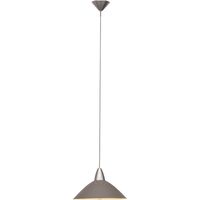 BRILLIANT Lampe Logo Pendelleuchte 35cm titan 1x A60, E27, 60W, geeignet für Normallampen (nicht enthalten) In der Höhe einstellbar / Kabel kürzbar