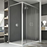 Box doccia scorrevole rettangolare vetro stampato h 185 mod. Replay Duo 2 Ante 75x170 cm