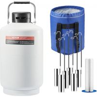 Réservoir d'Azote Liquide 10 L - Conteneur d'Azote Liquide en Alu