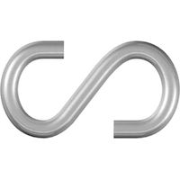 Dörner + Helmer Gancho en S Acero galvanizado 32 mm lote 20