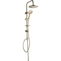 Saliscendi Bagno Colonna Doccia Miscelatore Oro Soffione Rotondo Doccetta 87306