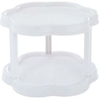 Cuisine a poser étagère a épices rotatives Étagère à Épices Porte Épice Rotative Étagère à Épice Support de Stockage epices rangement cuisine petit plateau tournant pour epices blanc,