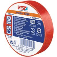 Cinta aislante TESA Tesaflex 53988 19 mm x 20 m color rojo -