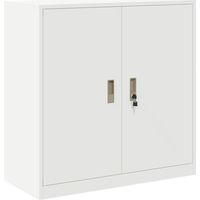 Armoire De Chambre - Armoire de rangement Blanc 90 x 40 x 90 cm Acier fr7346 - Maison La Vie