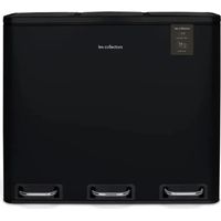 Mülleimer les-collectors 54 L Edelstahl 3 Fächer