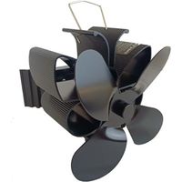Ventilateur de Cheminée Magnétique, 4 Pales Ventilateur de Cheminée,Ventilateur Poele à Bois Silencieux pour Poêle à Bois/Cheminée/Gaz/Bûches/Poele a Granule