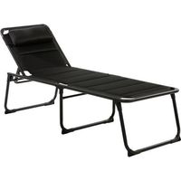 Sdraio Travellife Barletta nero 2 metri alluminio