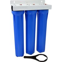 Naturewater NW-BRK03 Filtre à Eau potable à 3 Étapes – 380 x 155 x 610 mm – 20 (508 mm) / 5 µ – avec Cartouche Sédiments, Bloc charbon actif et Raccords 3/4" (20,16 mm) – Purification Filtration"