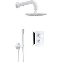 Deante Modelo contemporáneo blanco mate conjunto de ducha