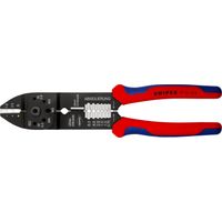 KNIPEX 97 21 215 SB Pince à sertir avec poignées multimatières noire laquée 230 mm
