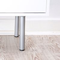 Tischbein Ausführung Silber Rund ø 30mm Höhe 600mm Möbelfuss Möbelbein Metall