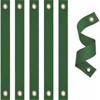 Baumgurte – 6er-Set windfeste Pflanzenstützgurte – Verstellbare Verankerungsgurte für Gartenbäume – Grün, 3,8 x 40 cm