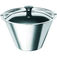 Artame ART35516 bagnomaria-Stampo per budino, in Acciaio Inox, Colore: Argento, Acciaio Inox, Argento, 16x9,5x14 cm