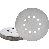 MioTools Shark Disques abrasifs auto-agrippants, 225 mm, 10 trous, p. Ponceuses à plâtre, Corindon normal (Lot de 25) G320