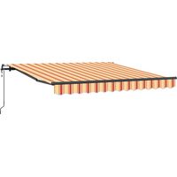 Auvent rétractable Marquise - Jaune et Orange 300 x 250 cm fr3513 - Maison La Vie
