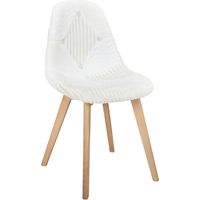 Chaise scandinave blanc 47x87x52 cm