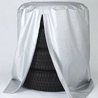 Housse de roue de secours Enjoliveurs de roue pour camping-car remorque Housse de pneu Roues automobiles Housse de pneu de secours Housses de bâche de pneu Soie Polyester Engrenage avant de vo