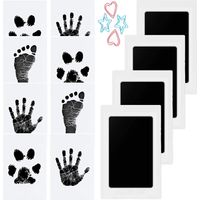 Ensemble de soins pour les mains et les vêtements pour bébé, 4 pièces, ensemble de soins pour les mains et les vêtements pour bébé, ensemble de soins pour les abdominaux pour bébé, tampons Clean Touch