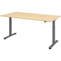 bümö Schreibtisch elektrisch XMST Rechteck: 200 x 100 cm Ahorn