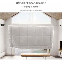 Corde à Linge RéTractable,Fil Linge Extensible RéGlable 4.2 m,Poteau Etendoir Linge Exterieur,Corde a Linge Exterieur ,pour IntéRieur D'HôTel,Salle De Bain, Balcon,Jardin,