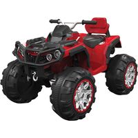 Quad elettrico rosso per bambino con batteria 12 volt e