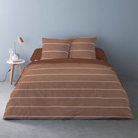 Housse de couette 240x220 + 2 taies flanelle 100% coton