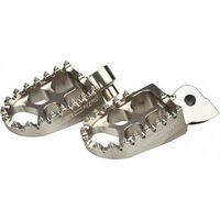 Estriberas de aluminio SCAR RACING PEGI para Yamaha EVO YZ / YZF / WR / WRF / Tenere 700, color plata Fantic.