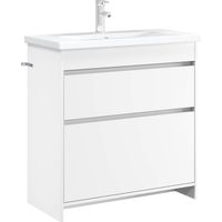 vidaXL Bathroom Under Sink Cabinet White 78.5 x 37.5 x 81 cm