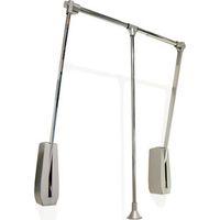 Emuca – Penderie murale rabattable HANG – Finition chromée – Largeur télescopique 600-830 mm – Charge max 12 kg pour dressing