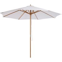 Parasol easycomfort garden umbrella 3x2.5m bois réglable