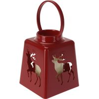 Lanterne de Noël avec bougie LED, 14 cm
