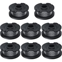 Ø1,6 mm-5m de Longueur Fil Coupe Bordure Compatible avec Bosch Convient pour Coupe-Bordures sans Fil ,Contient 8 Pièces F016800569 Bobine Coupe Bordure