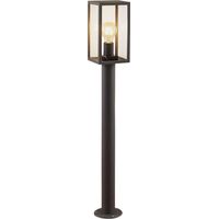 Lindby – Lampadaire d'extérieur à intensité variable 80 cm – Aluminium gris foncé – IP44 pour extérieur – E27 pour éclairage moderne